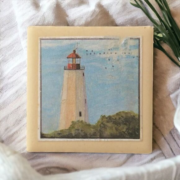 Sandy Hook NJ Lighthouse Fridge Magnet Souvenir Travel Refrigerator Ceramic Vtg. - Picture 15 of 16